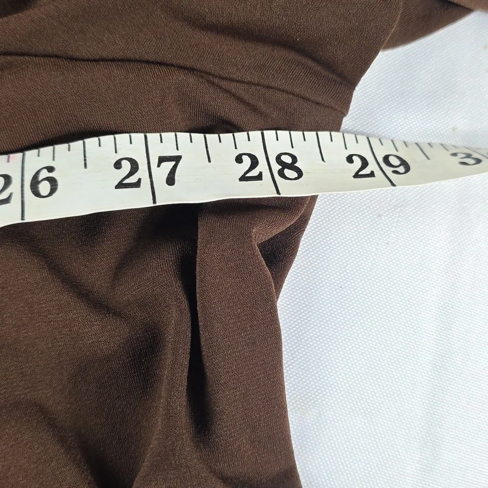 Susan Graver Women's Embellished‎ Brown Blouse Shirt V-Neck Sz 2X EUC - Picture 8 of 10